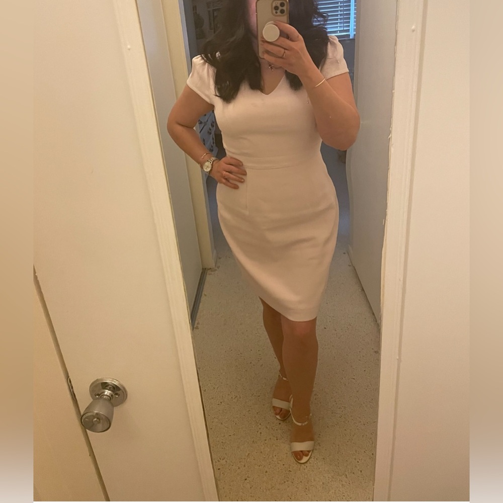 🔥 Closet Sale! Rachel Parcell Pink Sheath Dress with Flutter Sleeves - Picture 4 of 4